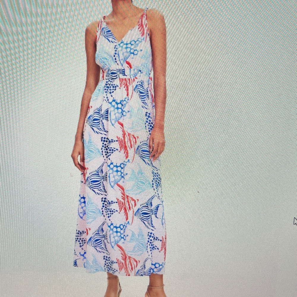 LOFT Multicolor Patterned Dress